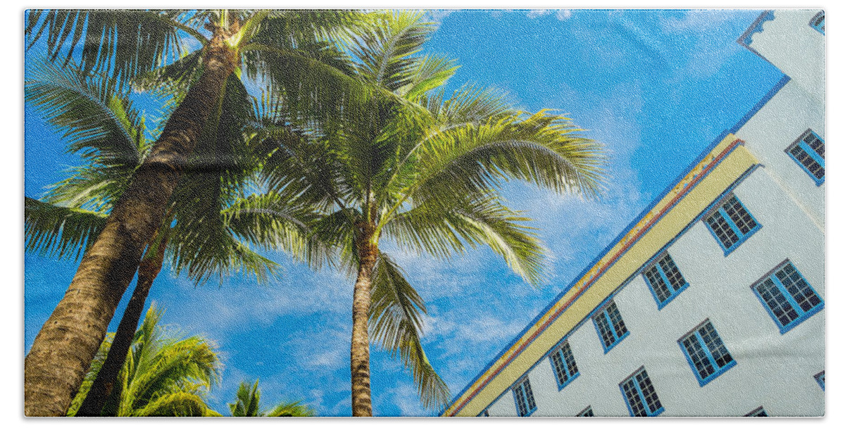 Architecture Beach Towel featuring the photograph Ocean Drive by Raul Rodriguez