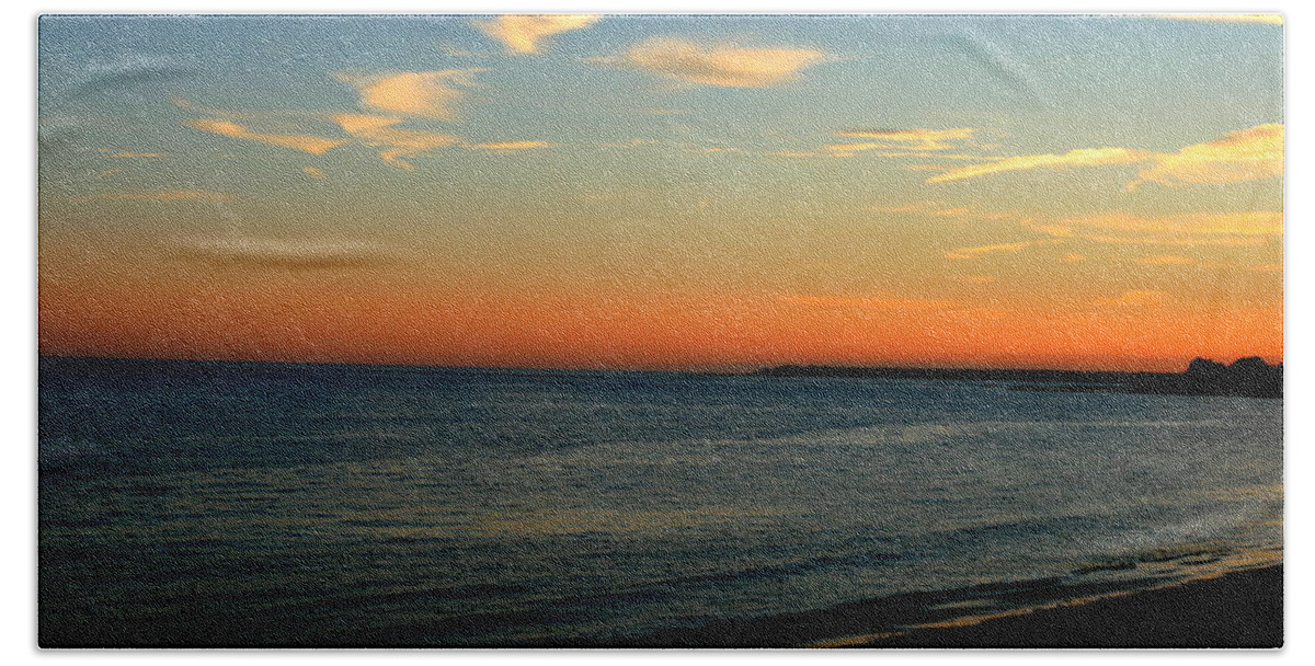Sunset Beach Towel featuring the photograph Ocean Hues No. 2 by Neal Eslinger
