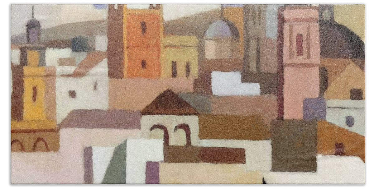 Painting Beach Sheet featuring the photograph Old Jerusalem by Munir Alawi