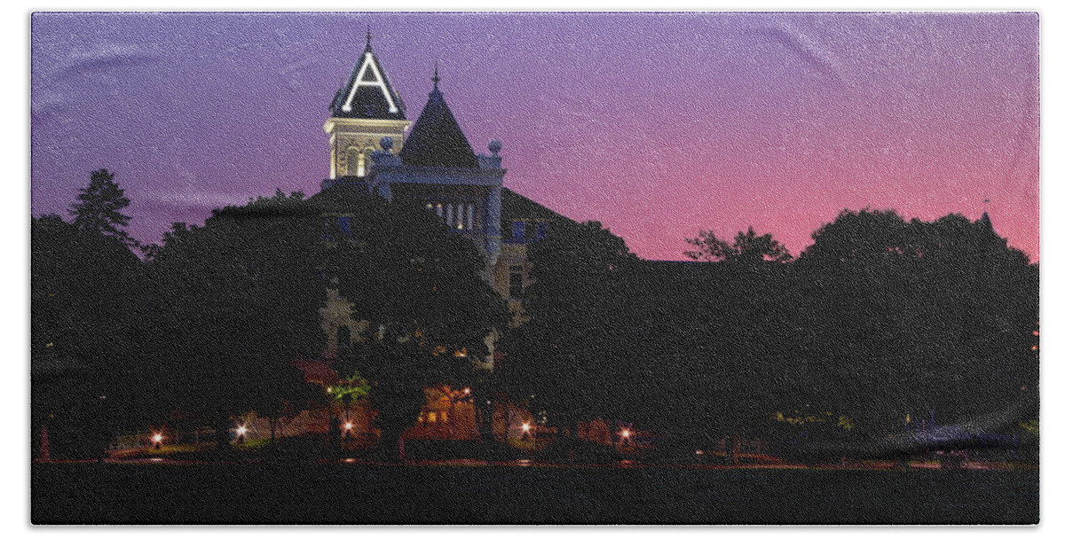 Aggie Beach Towel featuring the photograph Old Main by David Andersen