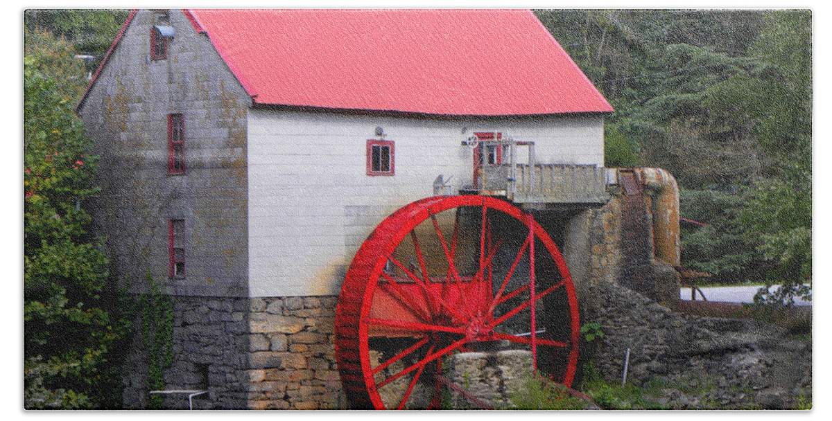 Mill Beach Towel featuring the photograph Old Mill of Guilford by Sandi OReilly