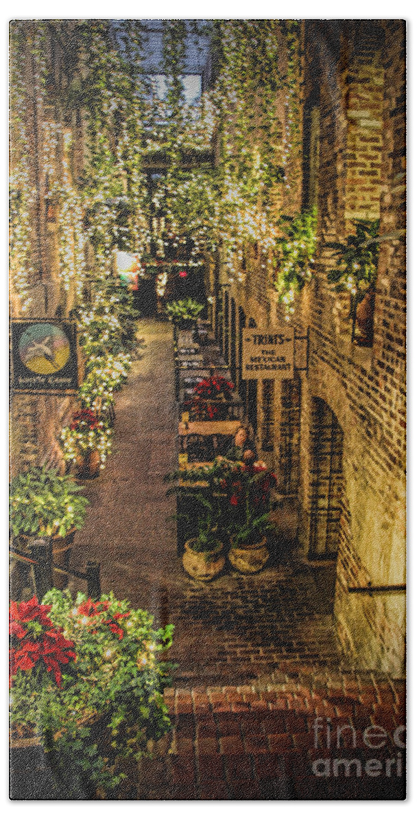 Old Market Historic District Beach Sheet featuring the photograph Omaha's Old Market Passageway by Elizabeth Winter