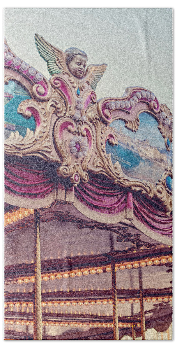 Carousel Beach Sheet featuring the photograph On the Piazza by Melanie Alexandra Price