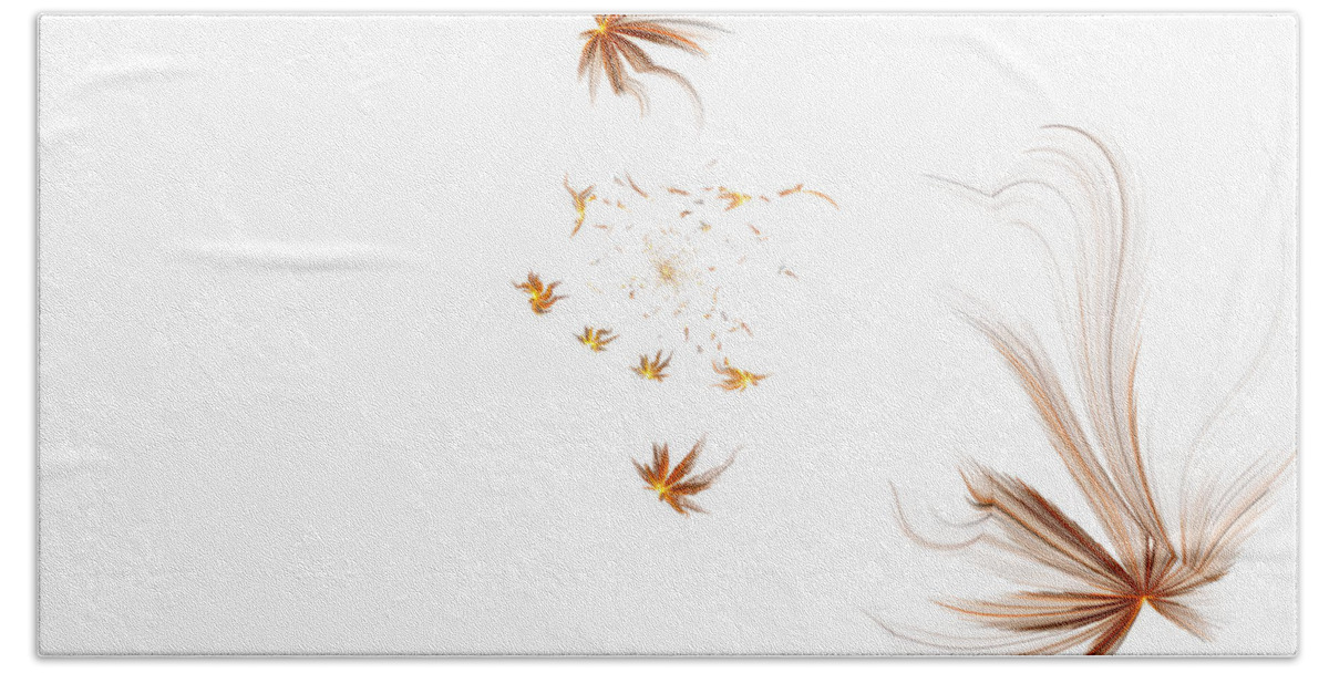 Seeds Beach Towel featuring the digital art On The Wind by Gary Blackman