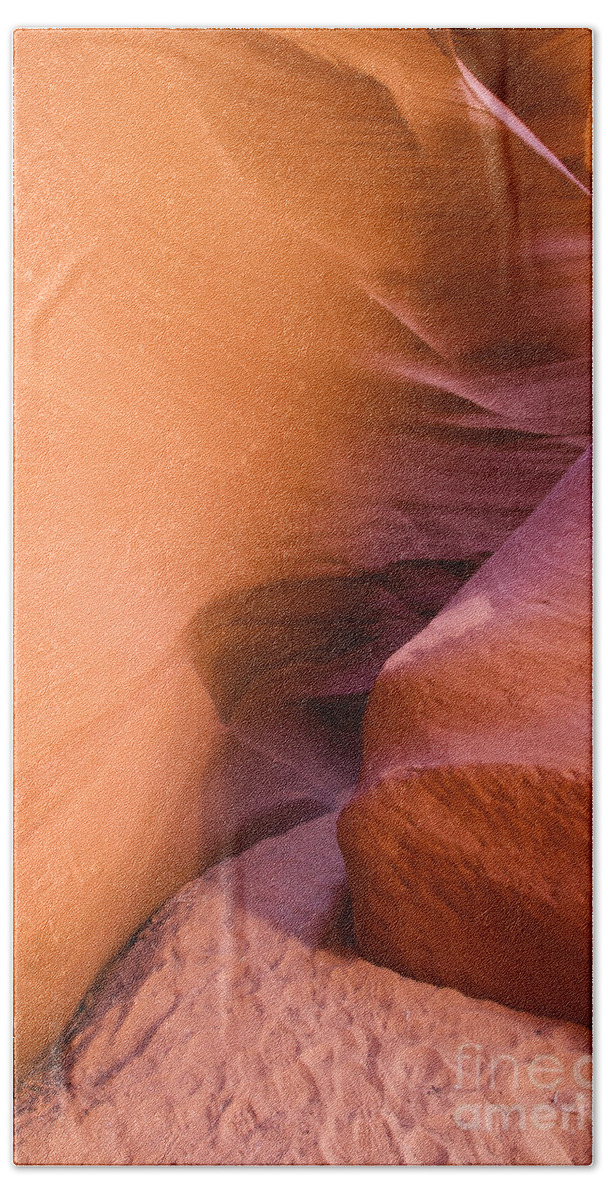 Antelope Canyon Beach Sheet featuring the photograph Orange canyon by Bryan Keil