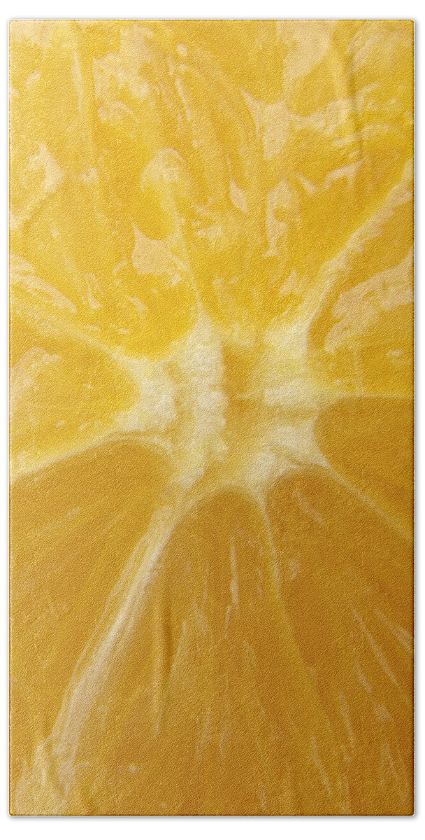 Orange Beach Towel featuring the photograph Orange Closeup by Matthias Hauser
