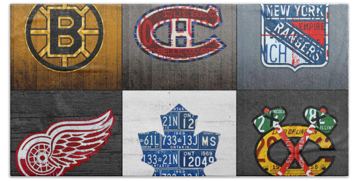 Original six 6 NHL Hockey Boston Bruins, Chicago Black Hawks, Detroit Red  Wings, Montreal Canadiens, Accessories Notebook