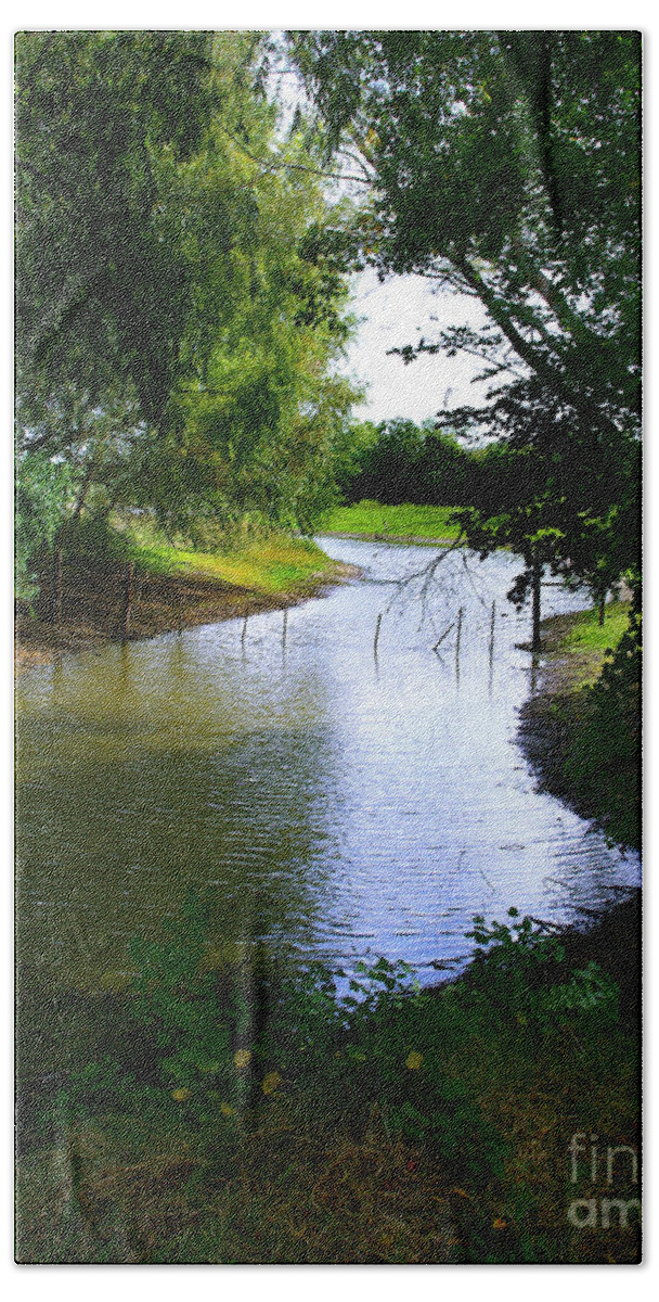 Angling Beach Sheet featuring the photograph Our Fishing Hole by Peter Piatt