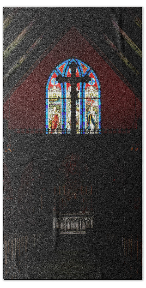 Altar Beach Towel featuring the photograph Our Lady of the Atonement by Ed Gleichman