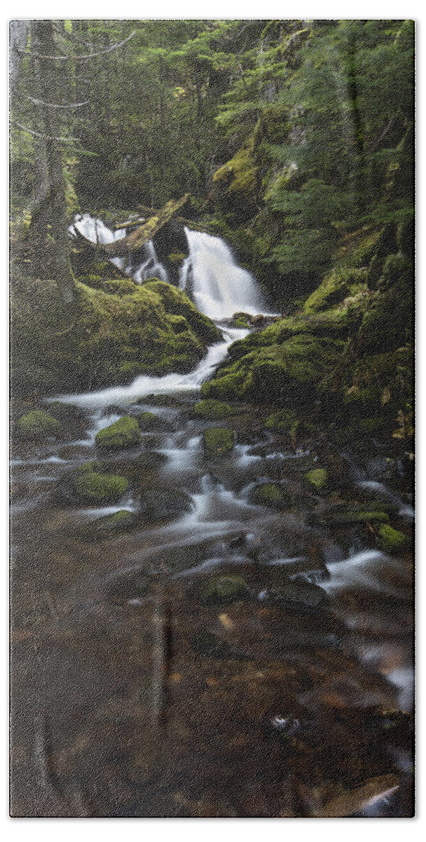 silky Water Beach Towel featuring the photograph Packer Falls #3 by Paul DeRocker