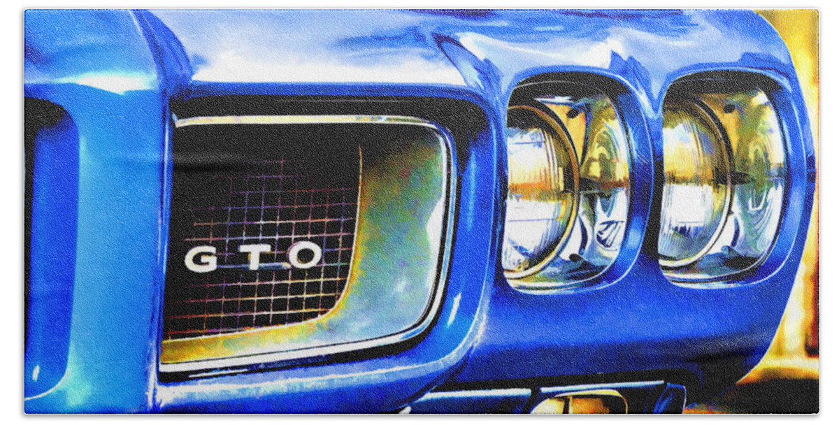 Pontiac Beach Towel featuring the photograph Painted Pontiac by Ken Smith