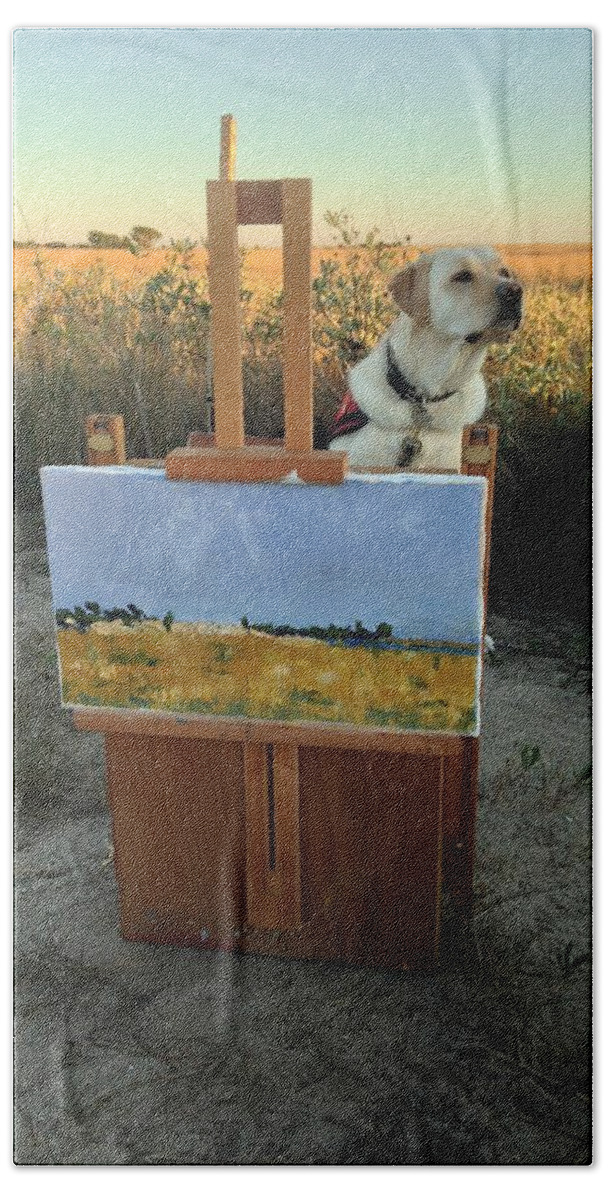 Painting Beach Sheet featuring the photograph Come Paint With Me by Mary Hahn Ward