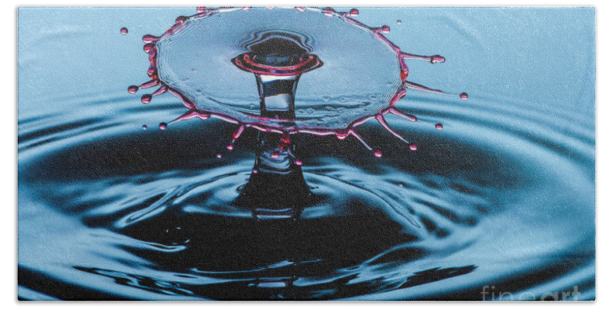 Water Beach Towel featuring the photograph Pancake Water Splash by Anthony Sacco