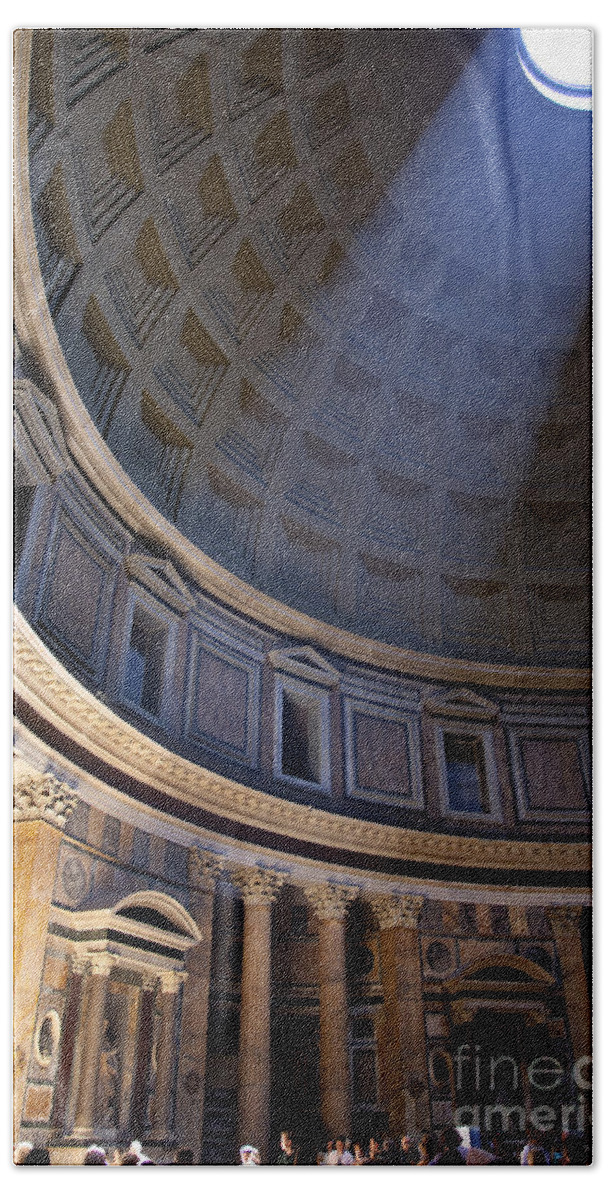 Pantheon Beach Sheet featuring the photograph Pantheon Interior by Brian Jannsen