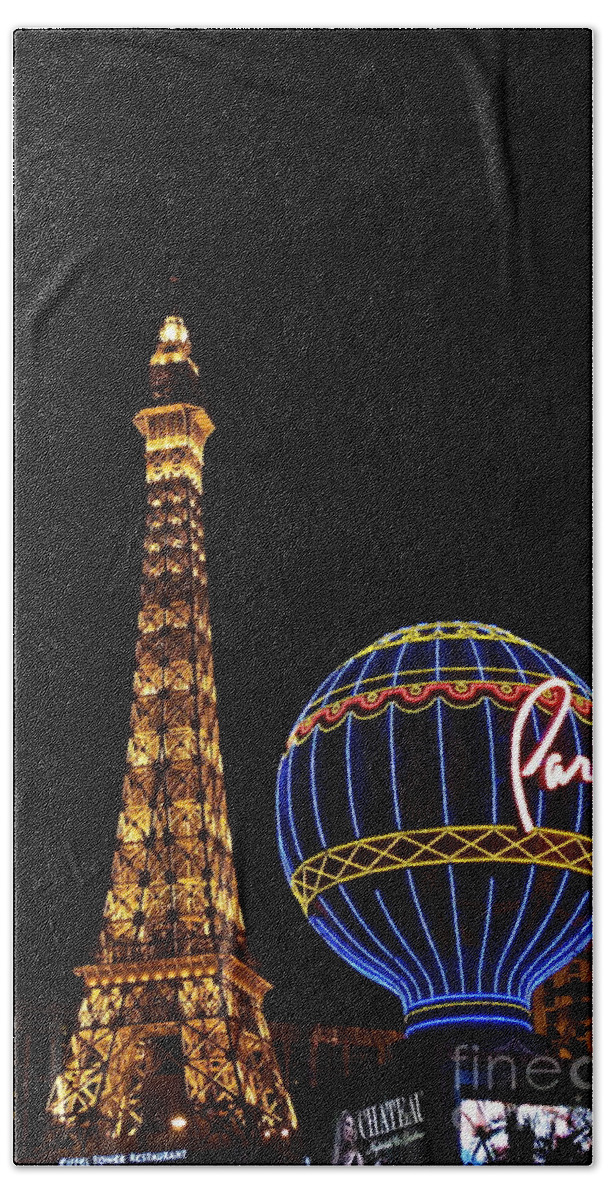 Paris Beach Sheet featuring the photograph Paris In Vegas by Bridgette Gomes
