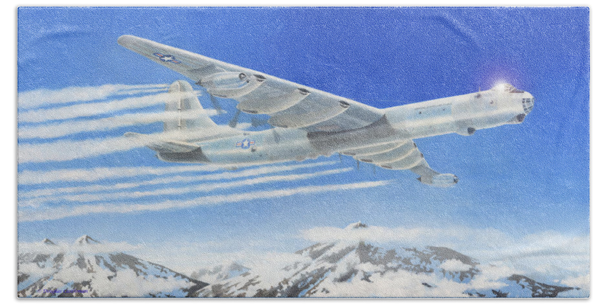 Aviation Beach Towel featuring the painting Peacemaker by Douglas Castleman