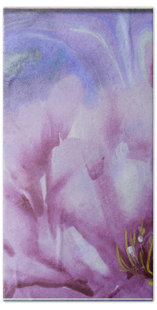 Chinese Painting Beach Towel featuring the mixed media Peony ink brush painting by Peter V Quenter