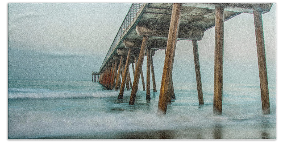 Pier Beach Towel featuring the photograph Pier by Bill Carson Photography