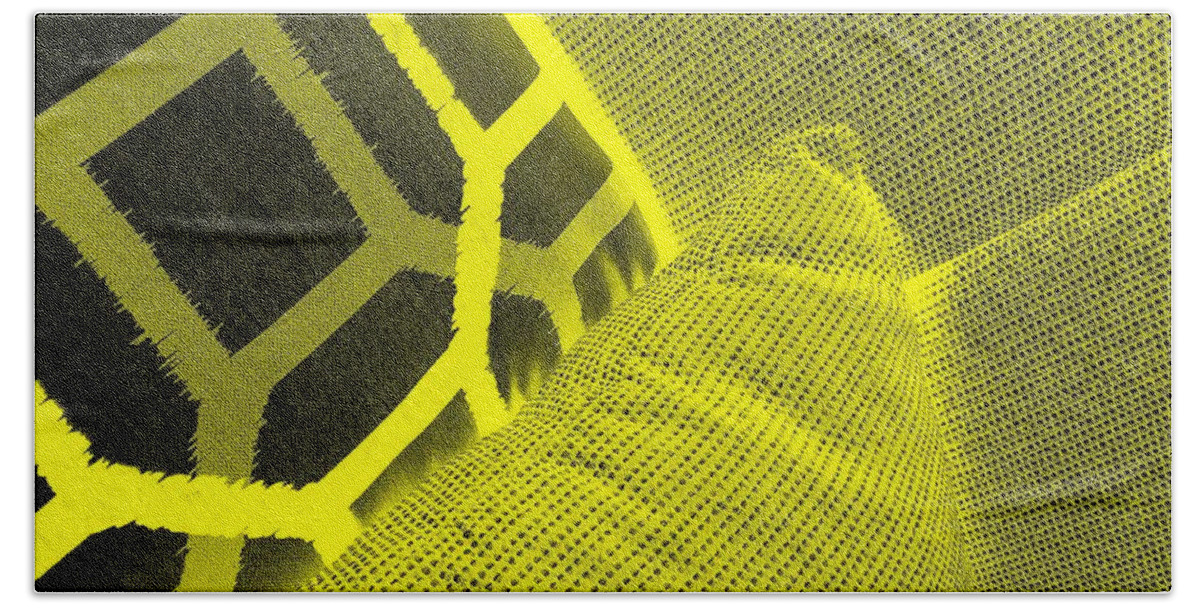Pillows Beach Towel featuring the photograph Pillow Lines Yellow by Rob Hans