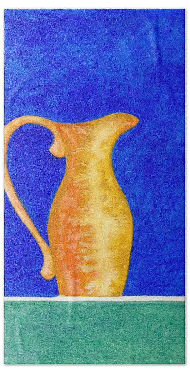 Still Life Beach Towel featuring the painting Pitcher 2 by Micah Guenther