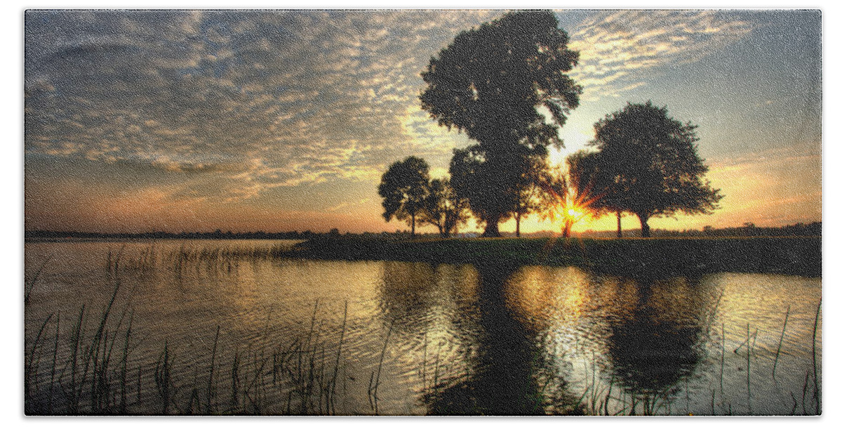Blue Hour Beach Towel featuring the photograph Pithers Oaks by Jakub Sisak