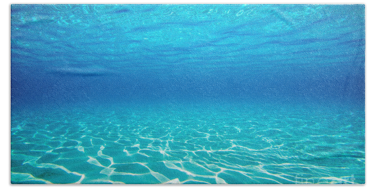 Abstract Beach Towel featuring the photograph Plain Underwater Shot by M Swiet Productions