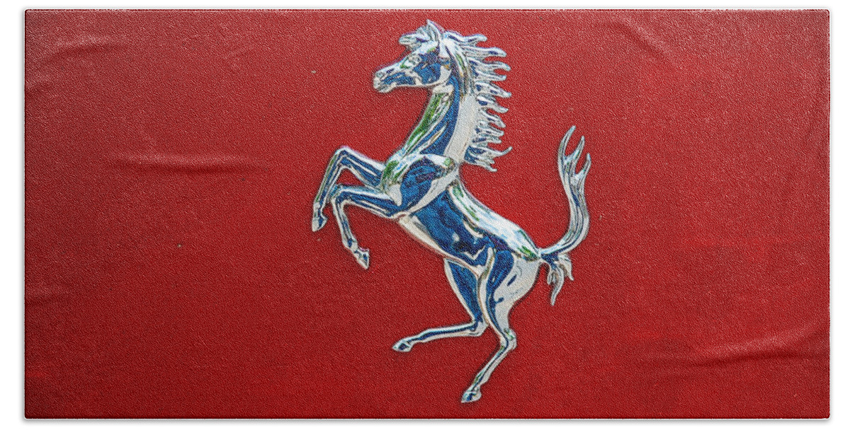 Prancing Horse - Ferrari Symbol Beach Towel for Sale by Dany Lison