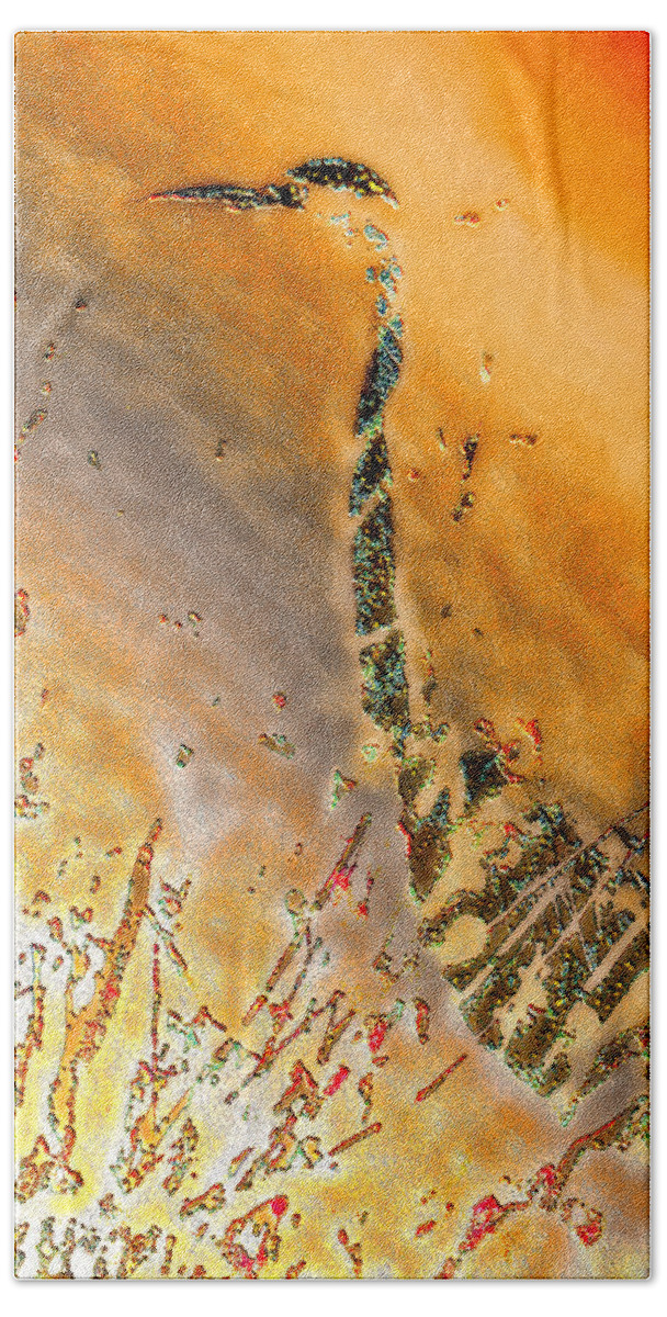 Nature Beach Towel featuring the digital art Quantum Sunset by William Horden