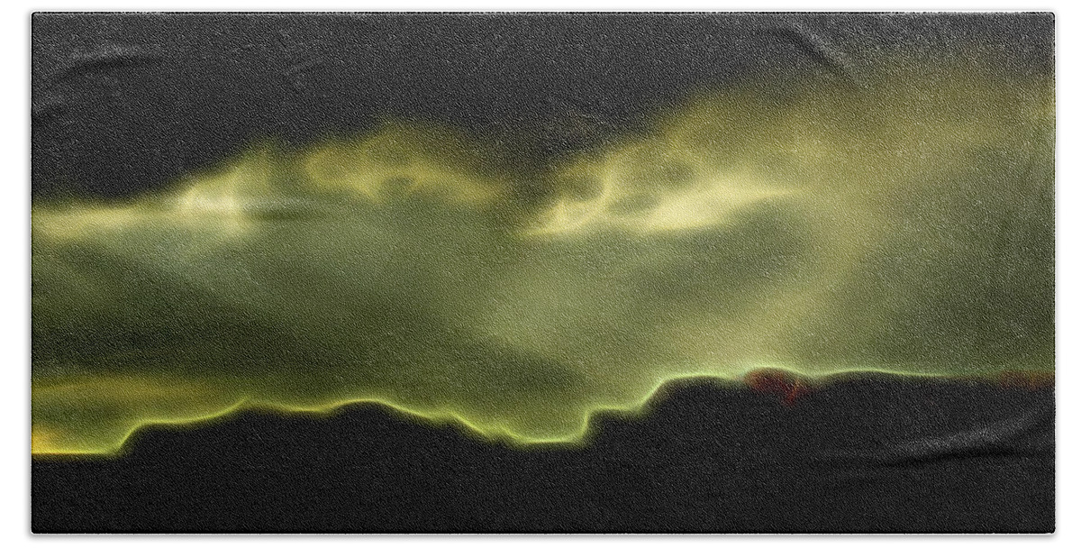 Desert Beach Towel featuring the digital art Rainlight 1 by William Horden