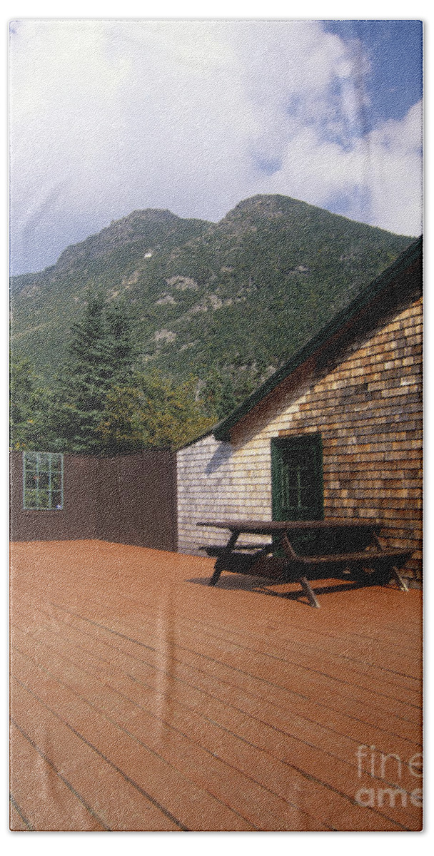 Hike Beach Sheet featuring the photograph Ranger Station - Tuckerman Ravine Mount Washington by Erin Paul Donovan