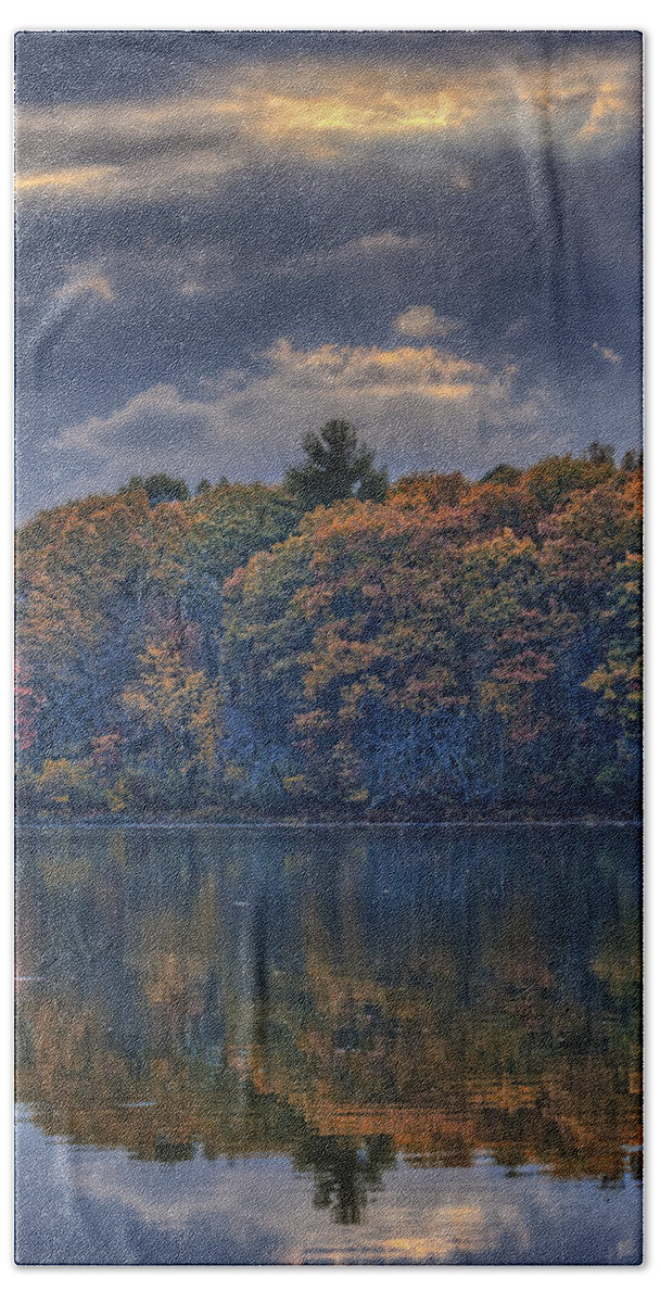 Autumn Beach Sheet featuring the photograph Rayons d'Automne by Jean-Pierre Ducondi