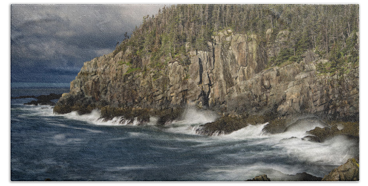 Gullivers Hole Beach Sheet featuring the photograph Receding Storm at Gulliver's Hole by Marty Saccone