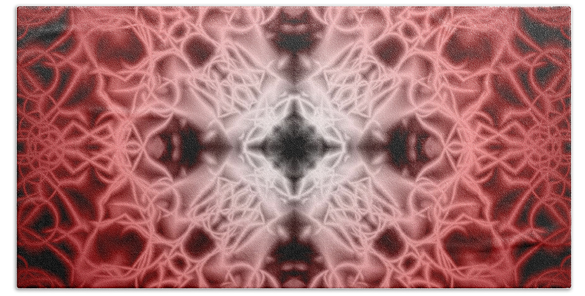 3scape Photos Beach Towel featuring the digital art Red by Adam Romanowicz