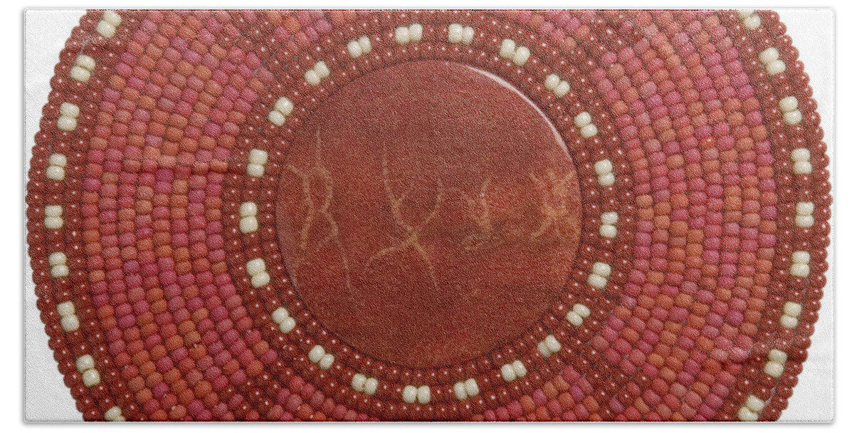 Red Beach Sheet featuring the mixed media Red Coral by Douglas Limon