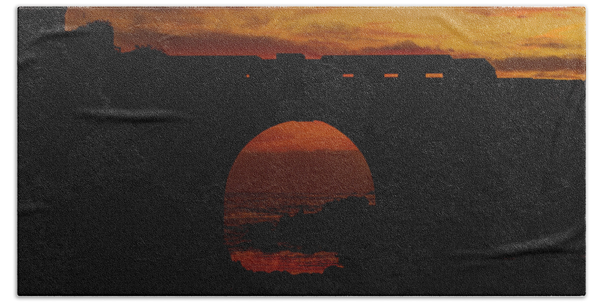 Red Twilight Beach Towel featuring the photograph Red Twilight II by Marco Oliveira