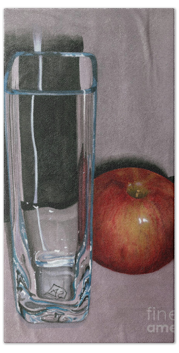 Fruit Beach Towel featuring the painting Reflections and Shadows by Barbara Jewell