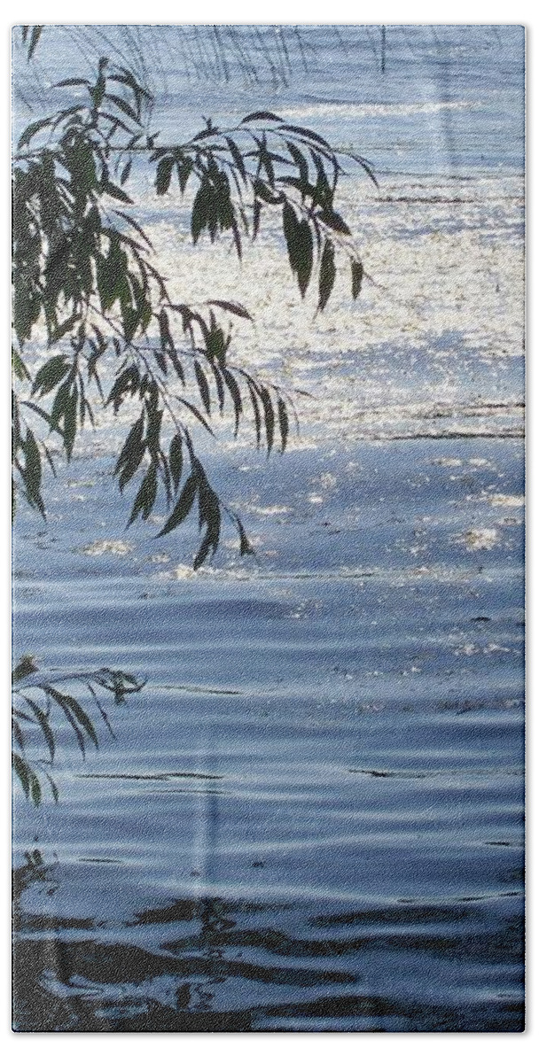 Lake Beach Towel featuring the photograph Reflections on the Lake by Mary Wolf