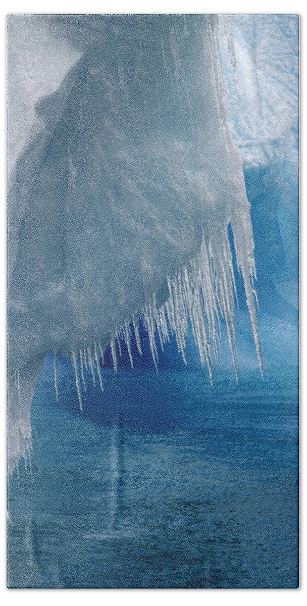 Antarctica Beach Sheet featuring the photograph Rhapsody in Blue by Ginny Barklow