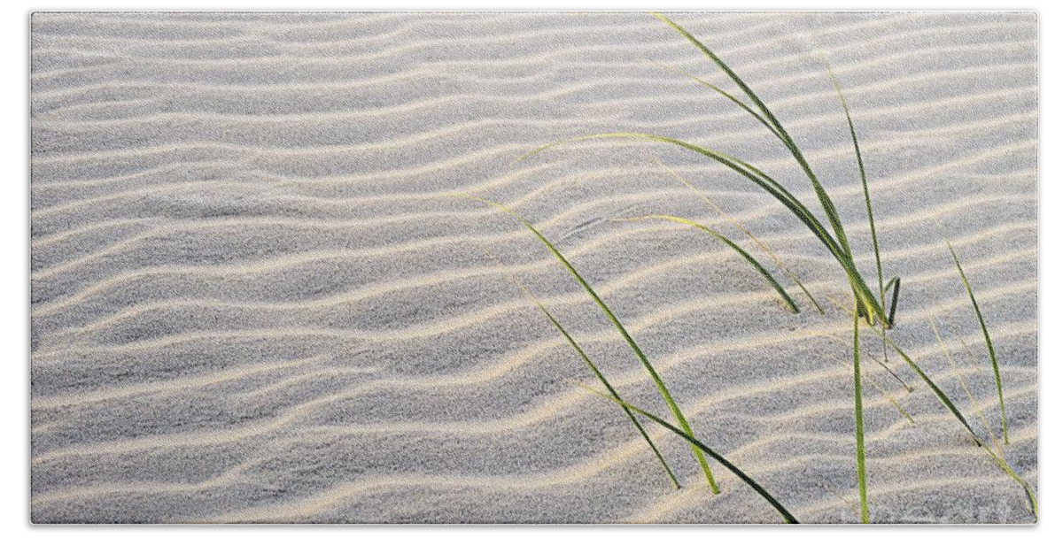 Ripples Beach Towel featuring the photograph Ripples In The Sand by Sharon Woerner