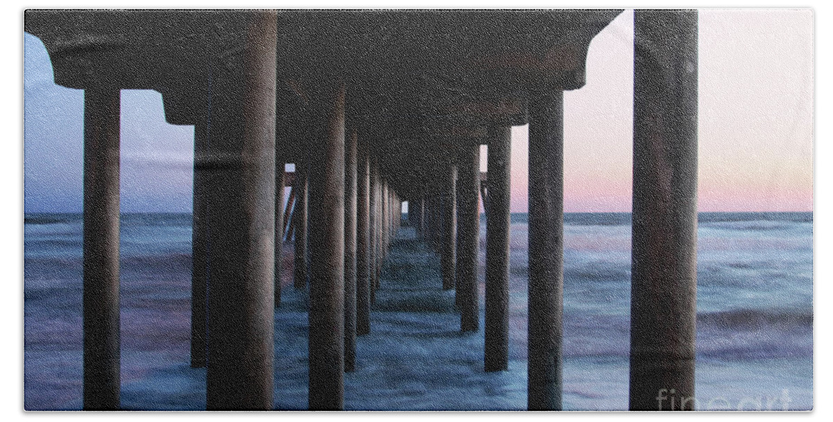 Huntington Beach Pier Beach Towel featuring the photograph Road to Heaven by Mariola Bitner