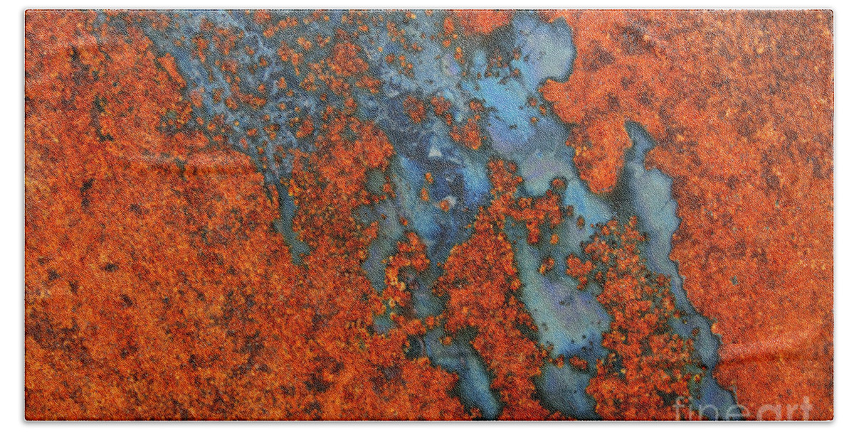 Rust Beach Towel featuring the photograph Rust Abstract 2 by Vivian Christopher