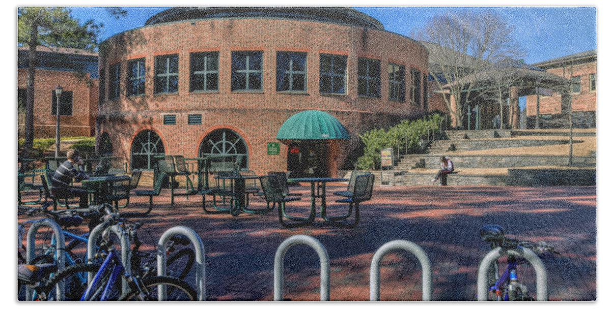 Sadler Center Beach Towel featuring the photograph Sadler Center at William and Mary College by Jerry Gammon