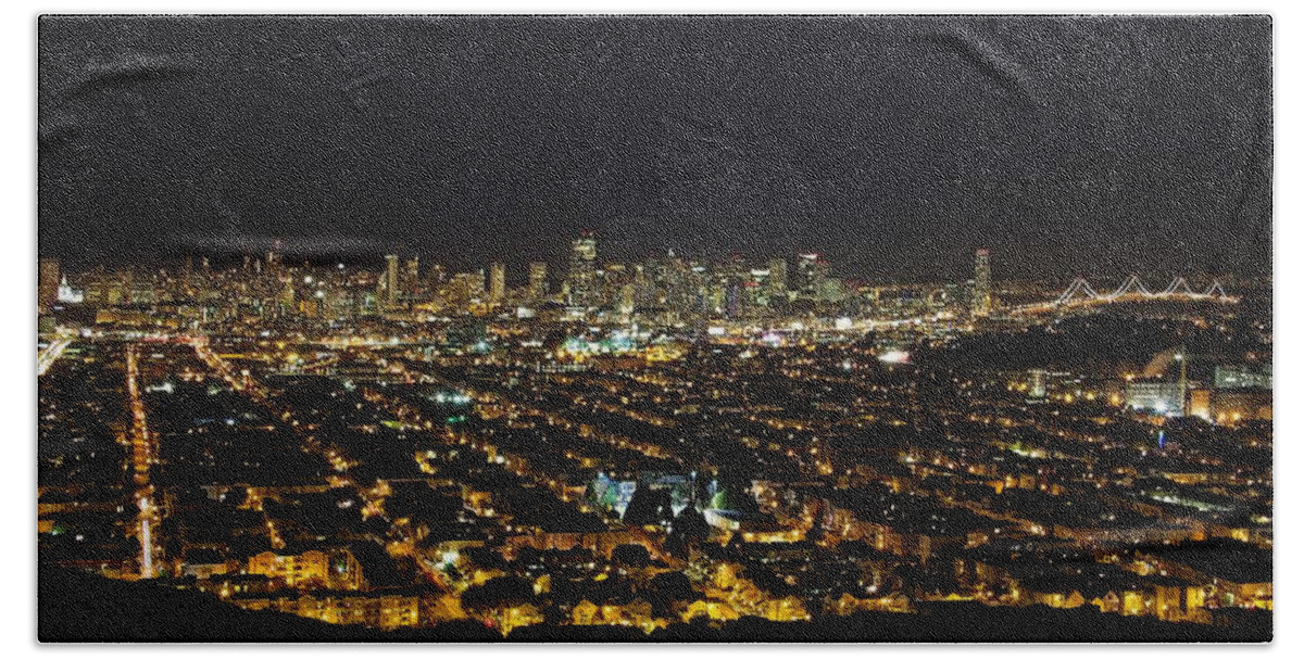 City Beach Towel featuring the photograph San Francisco Skyline by Dave Files