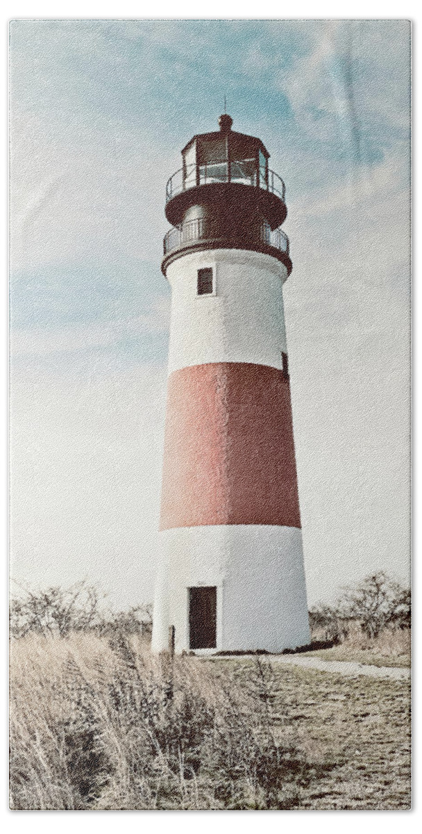 Nantucket Beach Towel featuring the photograph Sankaty Head Lighthouse Nantucket by Marianne Campolongo