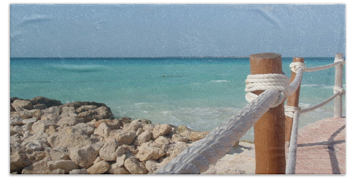 Beach Beach Towel featuring the photograph Sea View by Cristina Stefan