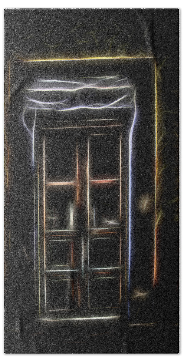 Warm Reds Beach Towel featuring the digital art Secret Doorway by William Horden