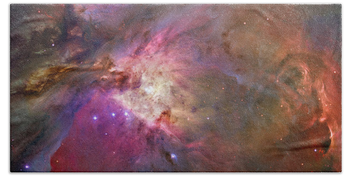 Messier 42 Beach Towel featuring the photograph Secrets Of Orion by Ricky Barnard