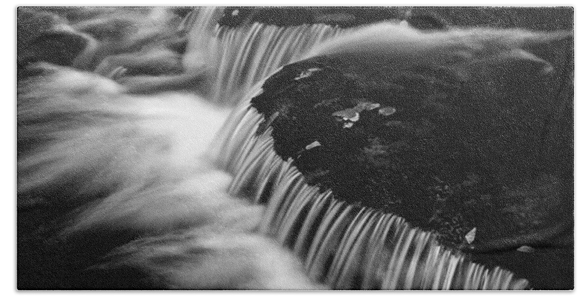 Falls Beach Towel featuring the photograph Silvery Falls by Paul W Faust - Impressions of Light
