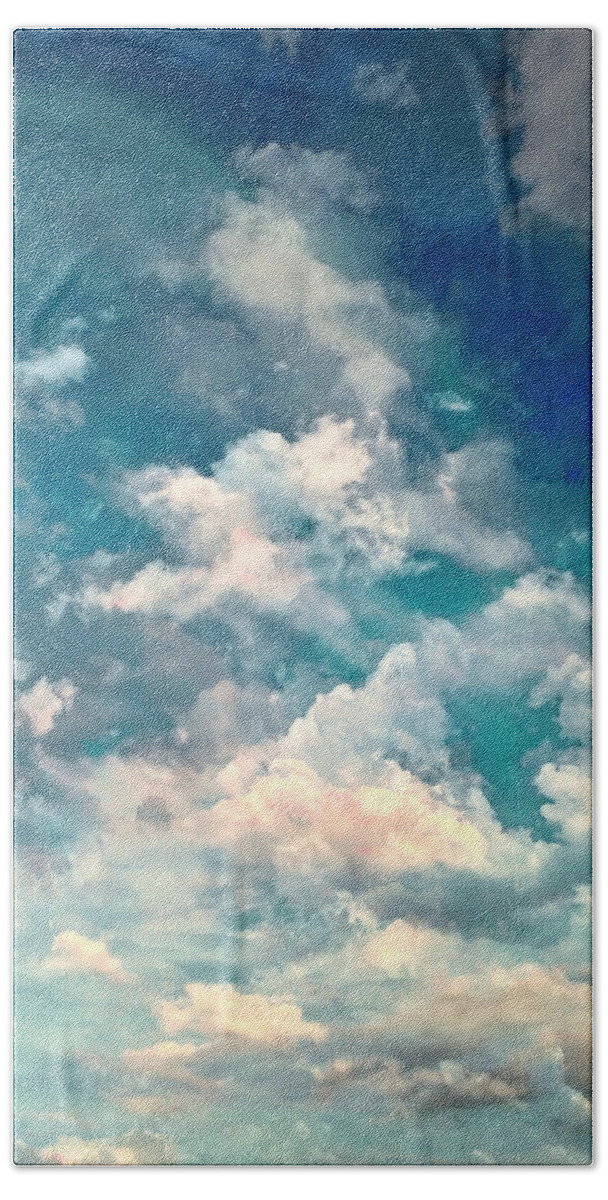 Sky Moods Beach Towel featuring the photograph Sky Moods - Refreshing by Glenn McCarthy Art and Photography