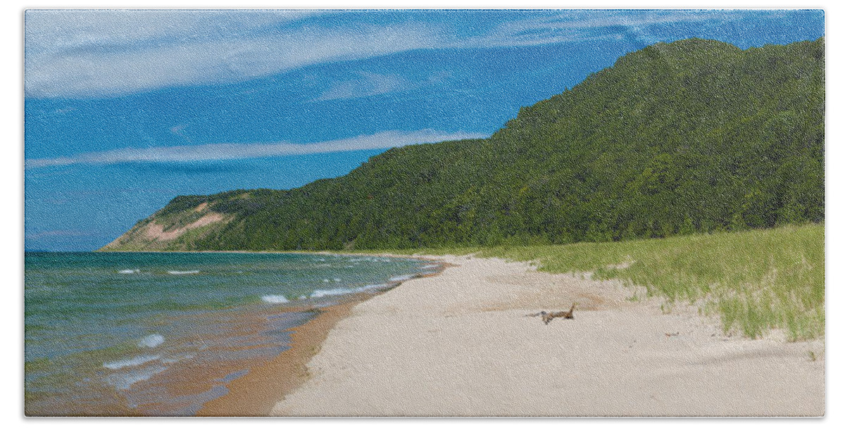 Clouds Beach Towel featuring the photograph Sleeping Bear Dunes National Lakeshore by Sebastian Musial